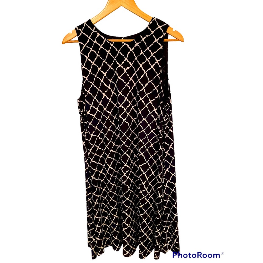 Anne Klein sleeveless shift dress, navy
